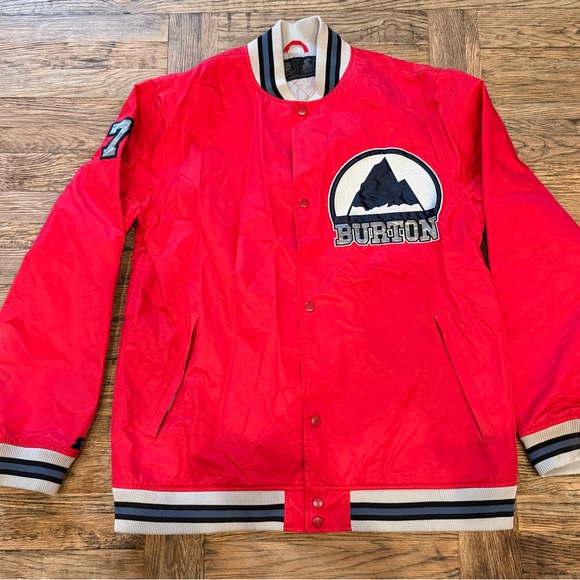 Burton x Starter Varsity Jacket XLDRYRIDE Red Snowboard Coat